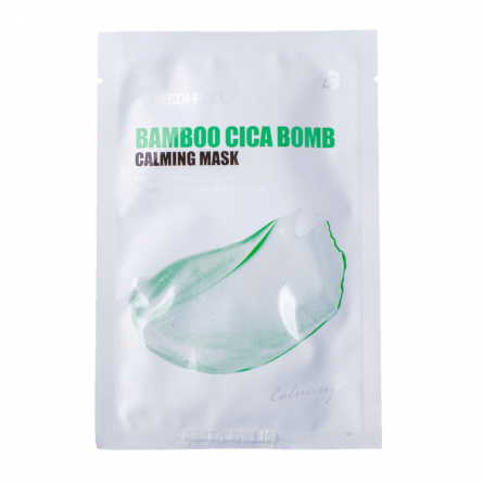 Тканевая маска успокаивающая с центеллой и бамбуком, 25 мл | Medi-Peel Bamboo Cica Bomb Calming Mask фото 1