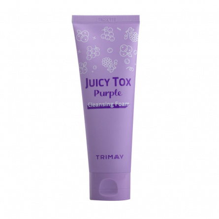Пенка для умывания с виноградом и мандарином, 120 мл | TRIMAY Juicy Tox Purple Cleansing Foam фото 1