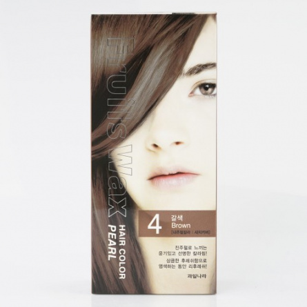 Краска для волос на фруктовой основе, 60мл+60гр | WELCOS Fruits Wax Pearl Hair Color #04 фото 1