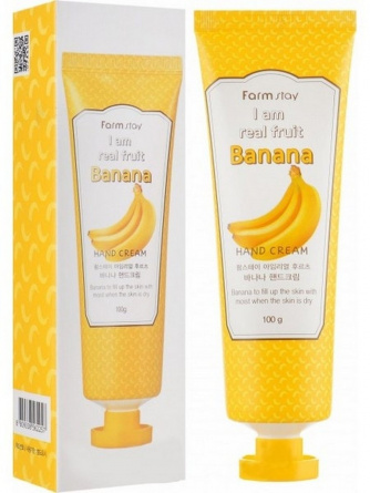 Крем для рук с экстрактом банана, 100 мл | FarmStay I am Real Fruit Banana Hand Cream фото 1
