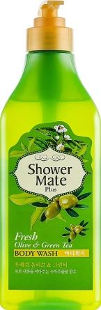 Гель для душа Оливки и зеленый чай, 550 мл | Kerasys Shower Mate Olive & Green Tea Shower Gel фото 1