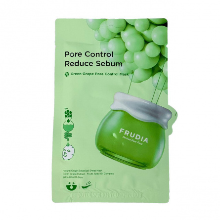 Тканевая маска для лица с зеленым виноградом, 20 мл | Frudia Green Grape Pore Control Mask фото 1