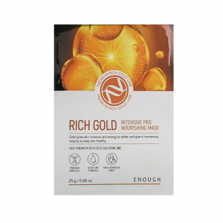 Маска тканевая питательная, 25 гр | ENOUGH Rich Gold Intensive Pro Nourishing Mask фото 1
