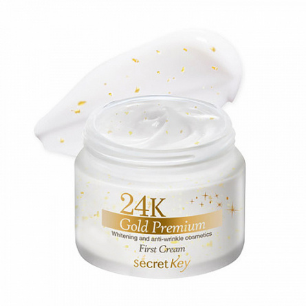 Крем для лица питательный, 50 гр | SECRET KEY 24K Gold Premium First Cream фото 1