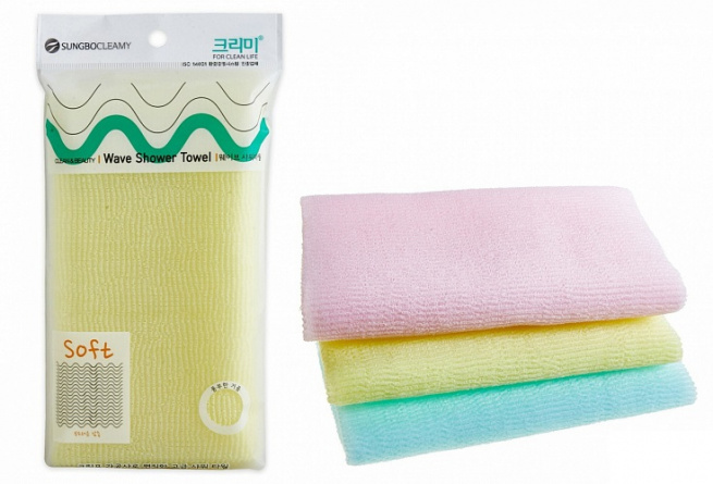 Мочалка для душа, 28х95 см | SB CLEAN&BEAUTY Wave Shower Towel фото 1