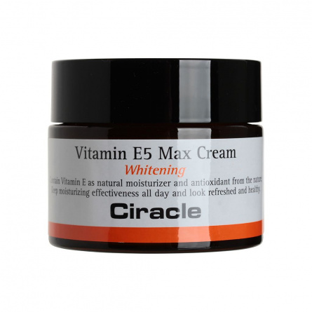 Крем для лица осветляющий с витамином Е5, 50 мл | CIRACLE Е5 Vitamin E5 Max Cream фото 1