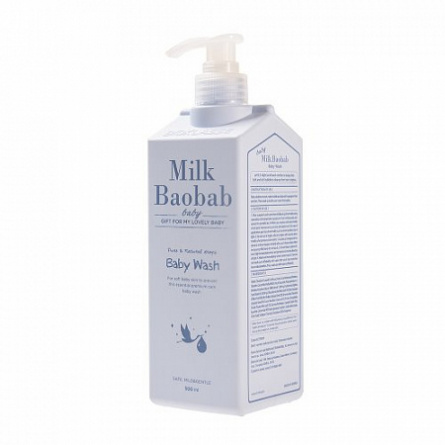 Детский гель для душа, 500 мл | MilkBaobab Baby Wash All in one фото 1