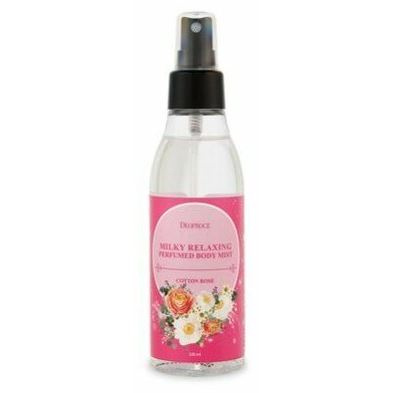 Спрей для тела с розой, 150 мл | Deoproce Milky Relaxing Perfumed Body Mist Cotton Rose фото 1