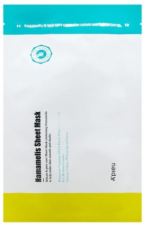 Тканевая маска с гамамелисом, 21 мл | A'PIEU Hamamelis Sheet Mask фото 1
