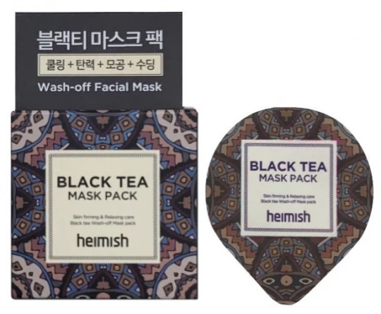 Антиоксидантная маска с черным чаем (миниатюра), 5 мл | Heimish Black Tea Mask Pack фото 1