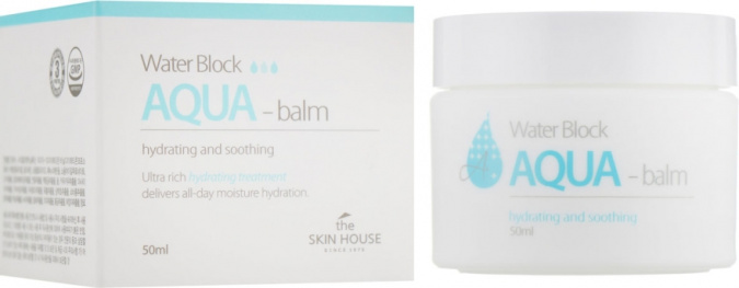 Аква-бальзам увлажняющий для лица, 50 мл | The Skin House Water Block Aqua-Balm фото 1