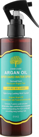 Спрей для укладки волос с аргановым маслом, 250 мл | Char Char Argan Oil Super Hard Water Spray фото 1
