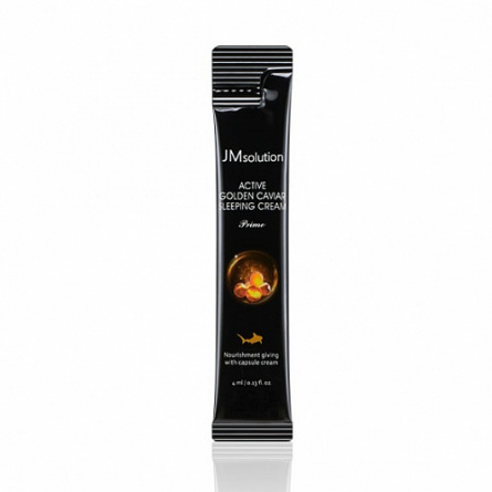 Ночной крем с экстрактом икры, 1шт*4мл | JMsolution Active Gold Caviar Sleeping Cream фото 1