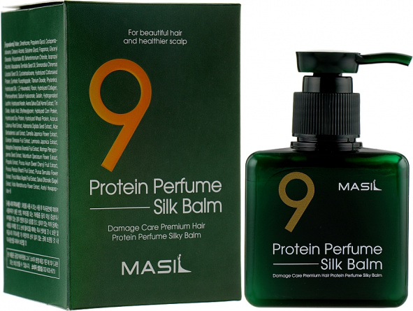 Несмываемый бальзам для поврежденных волос, 180 мл | MASIL 9 Protein Perfume Silk Balm фото 1