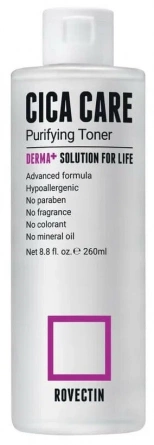 Тонер для чувствительной кожи, 260 мл | ROVECTIN Skin Essentials Cica Care Purifying Toner фото 1