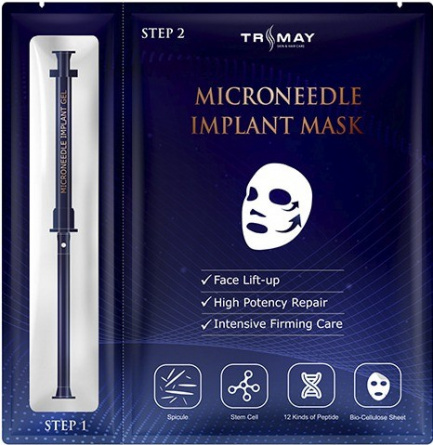 Маска для лица с микроиглами спикул, 1,5 мл/30 мл | TRIMAY Microneedle Implant Mask фото 1