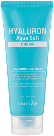 Крем гиалуроновый, 150 мл | SECRET KEY Hyaluron Aqua Soft Cream фото 1