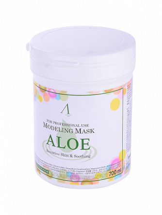 Маска альгинатная с экстрактом алоэ успокаивающая (банка), 700 мл | ANSKIN Aloe Modeling Mask container фото 1