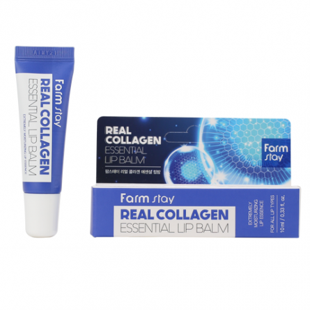 Бальзам для губ с коллагеном, 10 мл | FarmStay Real Collagen Essential Lip Balm фото 1