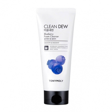 Пенка для умывания с экстрактом черники, 180 мл | TONY MOLY Clean Dew Blueberry Foam Cleanser фото 1