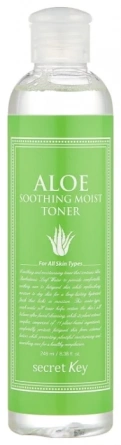 Тонер для лица с экстрактом алоэ увлажняющий, 250 мл | SECRET KEY Aloe Soothing Moist Toner фото 1