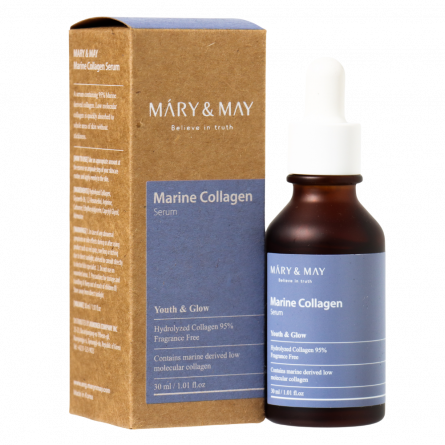Сыворотка антивозрастная с морским коллагеном, 30 мл | Mary&May Marine Collagen Serum фото 1
