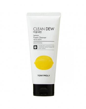 Пенка для умывания с экстрактом лимона, 180 мл | TONY MOLY Clean Dew Lemon Foam Cleanser фото 1
