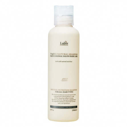 Шампунь с натуральными ингредиентами, 150 мл | LADOR Triplex Natural Shampoo фото 1
