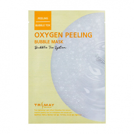 Тканевая маска для лица кислородная, 27 мл | TRIMAY Oxygen Peeling Bubble Mask фото 1