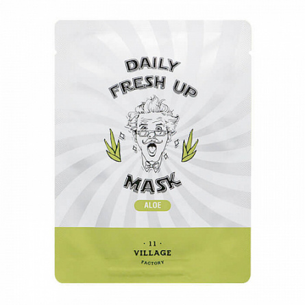 Тканевая маска с экстрактом алоэ, 21 мл | VILLAGE 11 FACTORY Daily Fresh up Mask Aloe фото 1