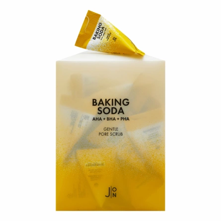 Набор Скраб для лица содовый, 20 шт * 5 г | J:ON Baking Soda Gentle Pore Scrub фото 1