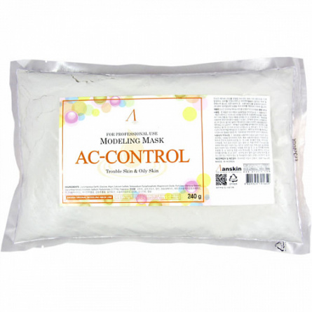 Маска альгинатная для проблемной кожи против акне (пакет), 240 гр | ANSKIN AC Control Modeling Mask Refill фото 1