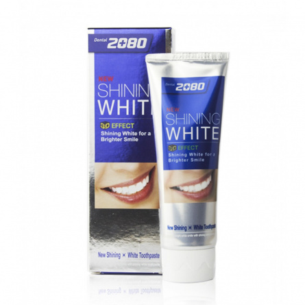 Зубная паста СИЯЮЩАЯ БЕЛИЗНА отбеливающая, 100 гр | Dental Clinic 2080 Shining White Tooth Paste фото 1