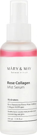 Мист-сыворотка для лица, 100 мл | Mary&May Rose Collagen Mist Serum фото 1