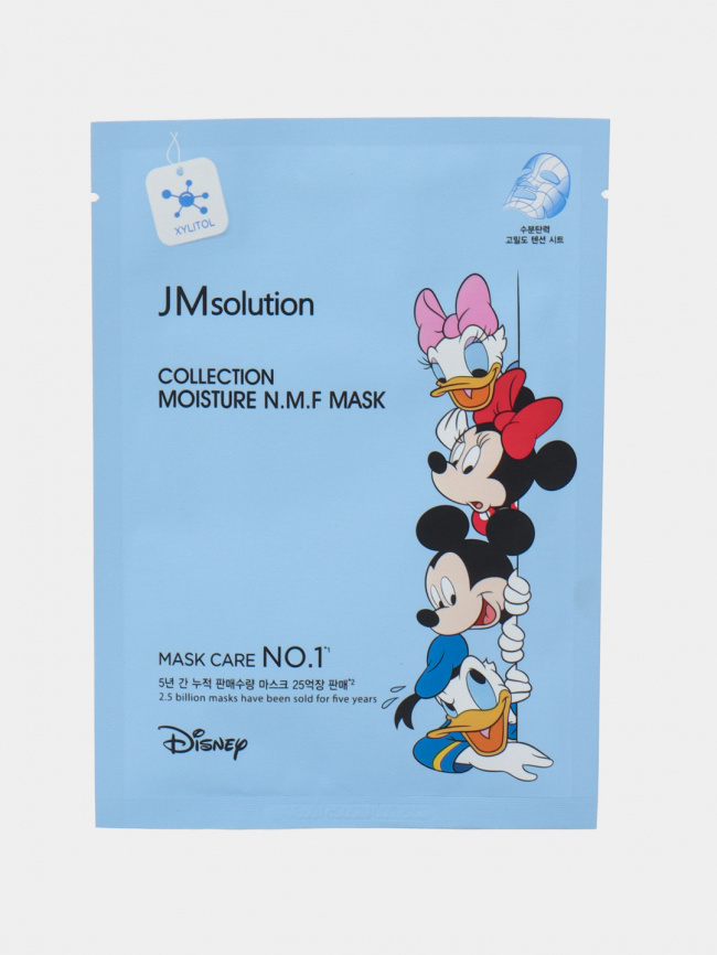 Увлажняющая тканевая маска с аквасилом и пептидами, 30 мл | JMsolution Disney Collection Moisture N.M.F Mask фото 1
