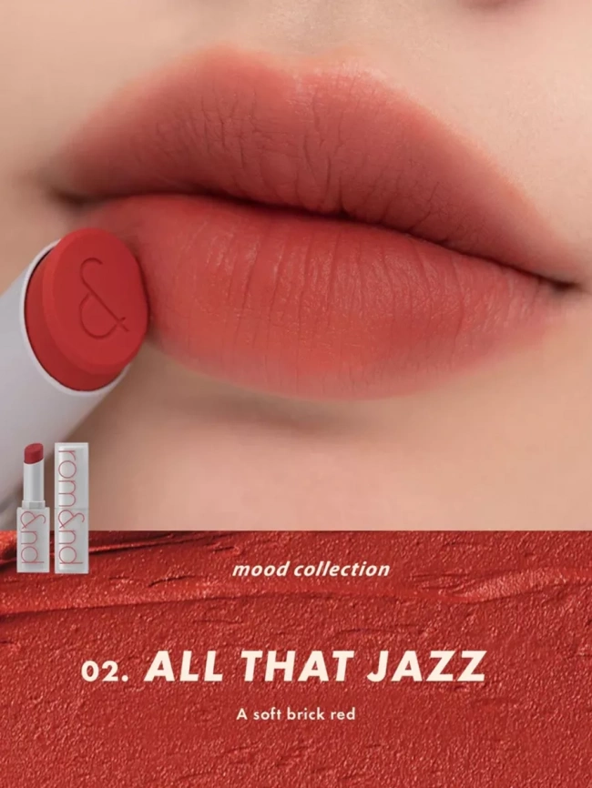 Матовая помада для губ, 3 гр | ROM&ND Zero Matte Lipstick 02 All That Jazz фото 2