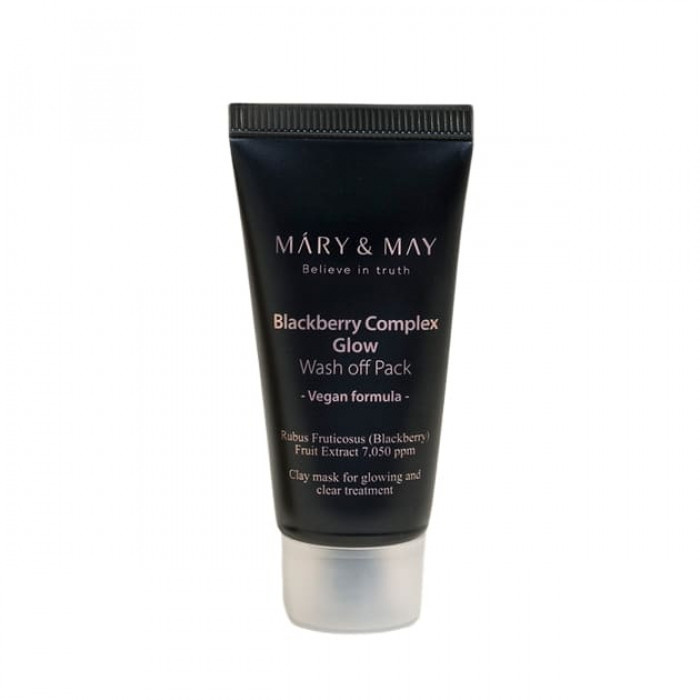 Маска для лица с ежевичным комплексом (миниатюра), 30 гр | Mary&May Blackberry Complex Glow Wash Off Pack фото 1
