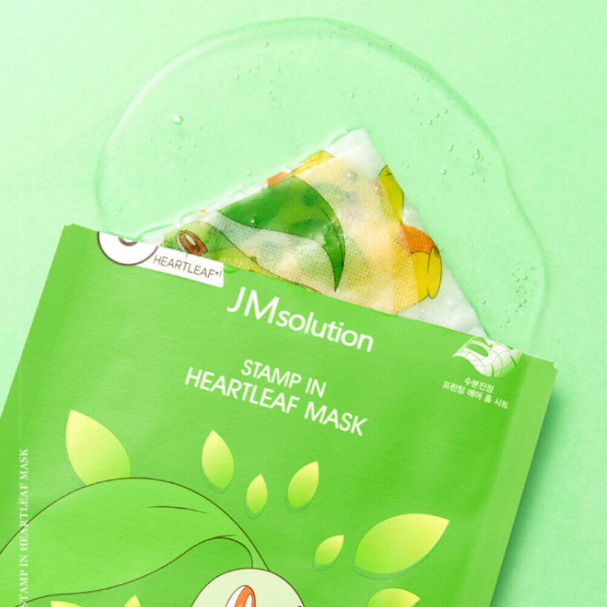 Успокаивающая тканевая маска с экстрактом хаутюйнии, 30 мл | JMsolution STAMP IN HEARTLEAF MASK POKEMON фото 2