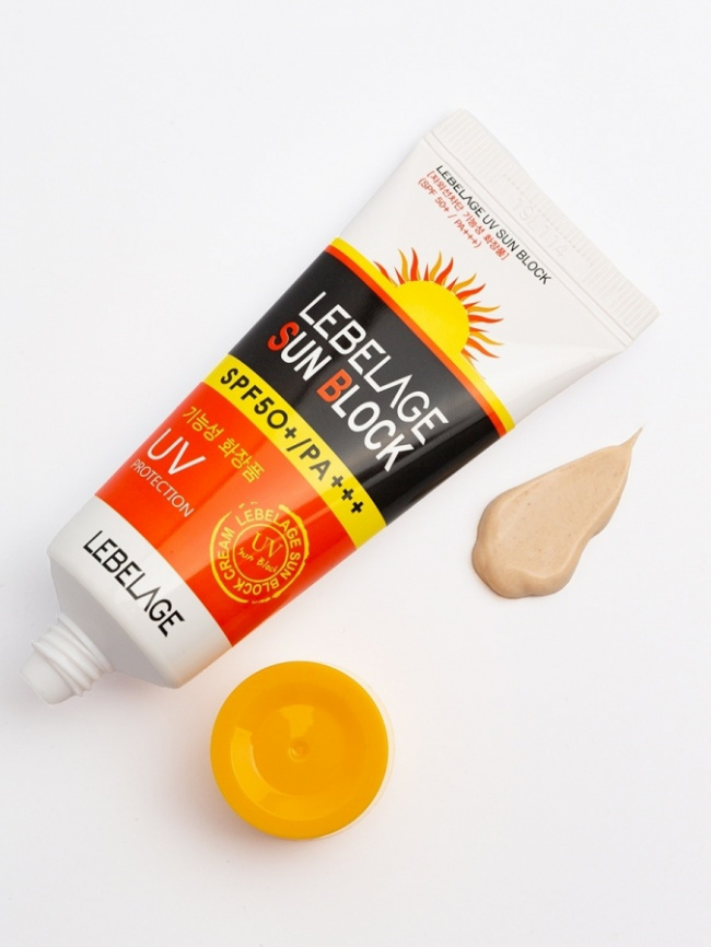 Солнцезащитный крем для лица, 70 мл | LEBELAGE UV Sun Block SPF50+/PA+++ фото 2