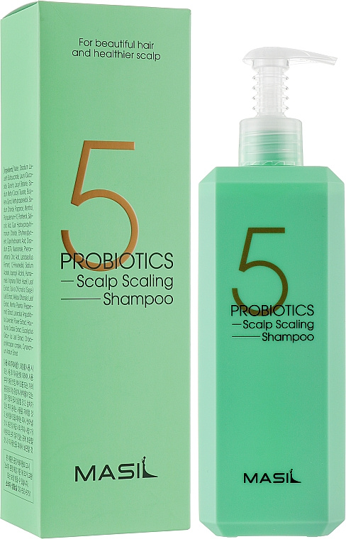 Шампунь укрепляющий против перхоти с пробиотиками, 500 мл | MASIL 5 Probiotics Scalp Scaling Shampoo фото 1