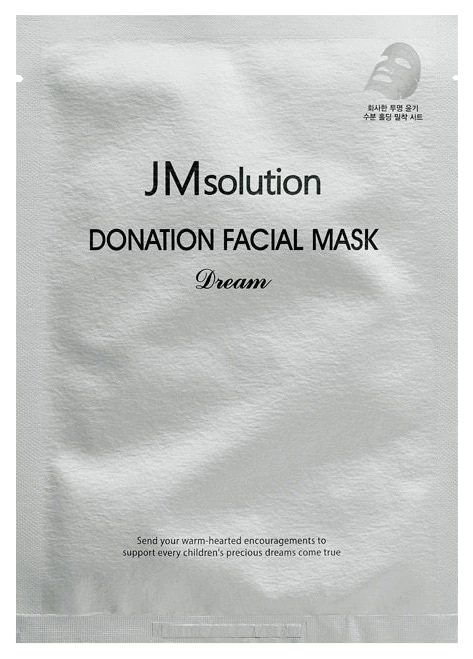 Тканевая маска с гиалуроном и пептидами, 37 мл | JMsolution Donation Facial Mask Dream фото 1