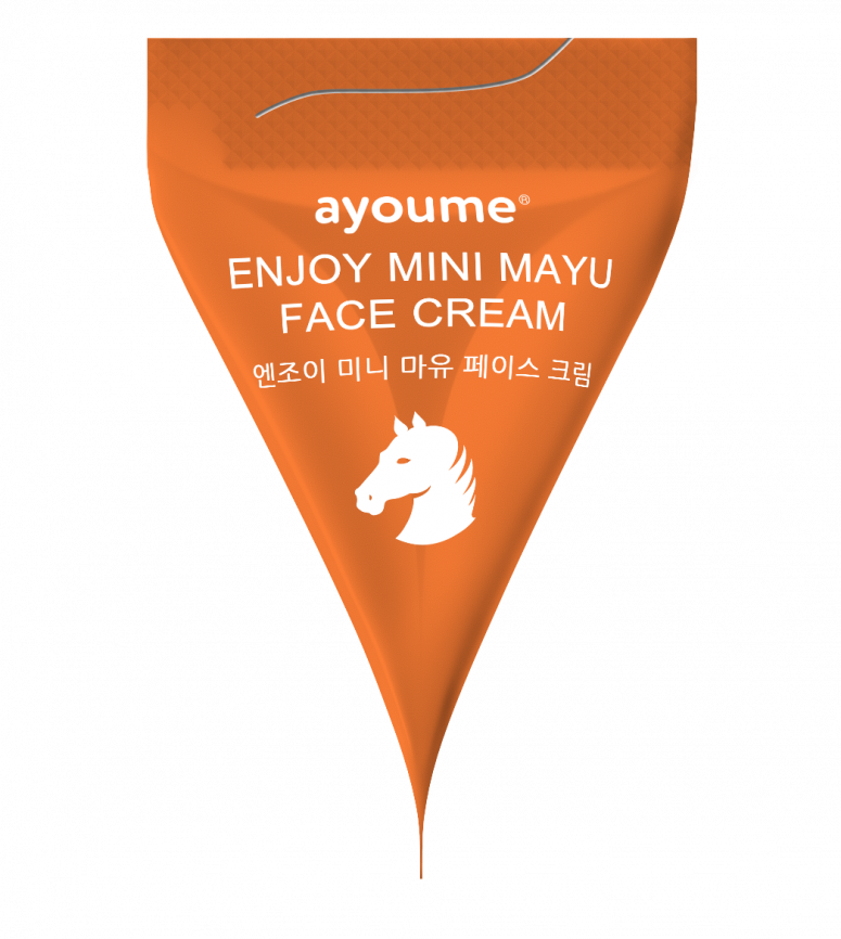 Крем для лица с лошадиным жиром, 1шт*3гр | AYOUME Enjoy Mini Mayu Face Cream фото 1