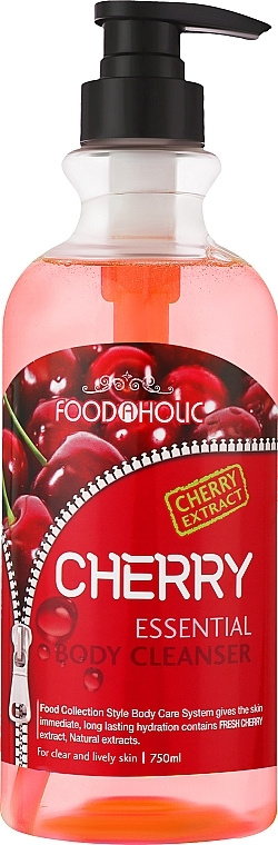 Гель для душа с вишней, 750 мл | FoodaHolic Essential Body Cleanser Cherry фото 1