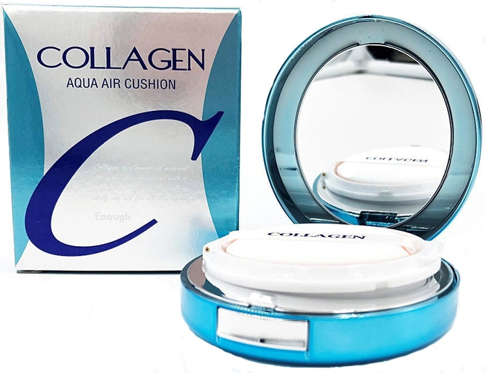 Тональный кушон КОЛЛАГЕН, 15 гр | ENOUGH Collagen Aqua Air Cushion SPF50+ PA+++ №21 фото 1