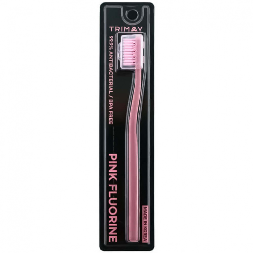 Антибактериальная зубная щетка, 1 шт | TRIMAY Pink Fluorine Toothbrush фото 1