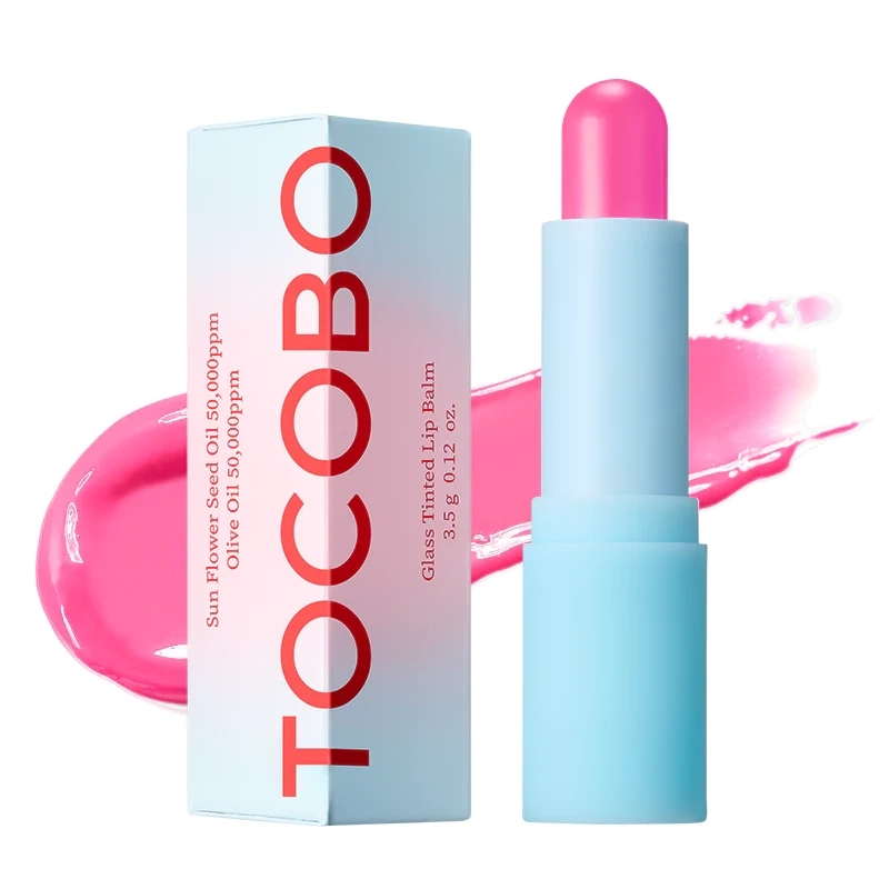 Оттеночный бальзам для губ, 3,5 гр | Tocobo Glass Tinted Lip Balm 012 Better Pink фото 1