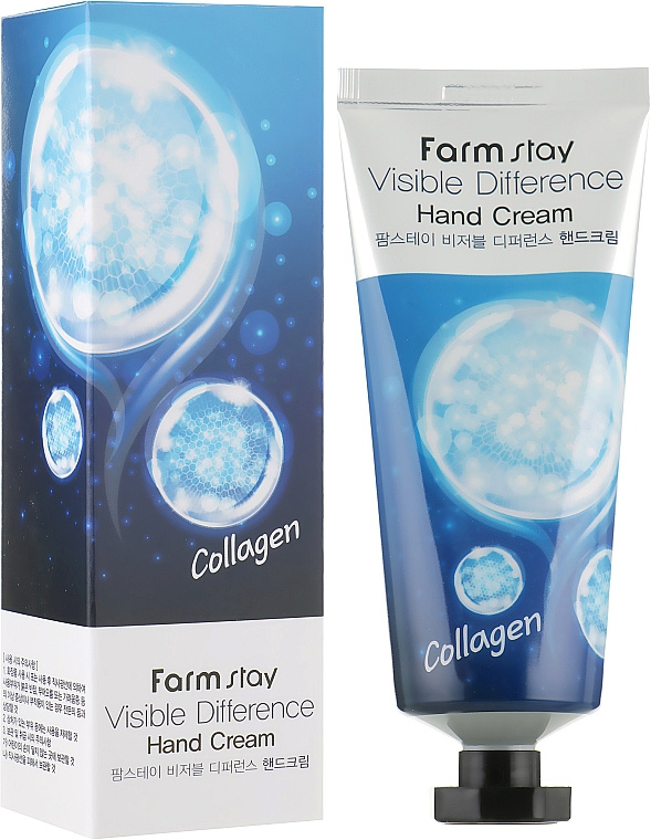 Крем для рук с коллагеном, 100 мл | FarmStay Visible Difference Collagen Hand Cream фото 1