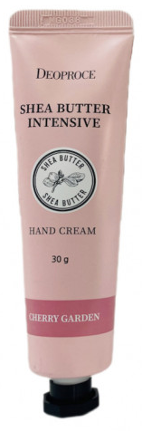Крем для рук с маслом ши и вишней, 30 гр | DEOPROCE SHEA BUTTER INTENSIVE HAND CREAM CHERRY GARDEN фото 1