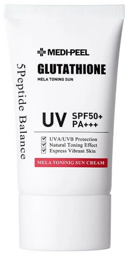 Солнцезащитный крем с глутатионом, 50 мл | Medi-Peel Bio-Intense Glutathione Mela Toning Sun Cream фото 1