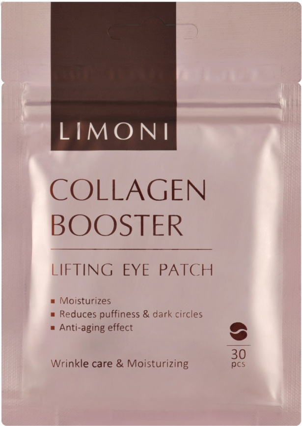 Укрепляющие тканевые патчи для век с коллагеном, 30 шт | LIMONI Collagen Booster Lifting Eye Patch фото 1
